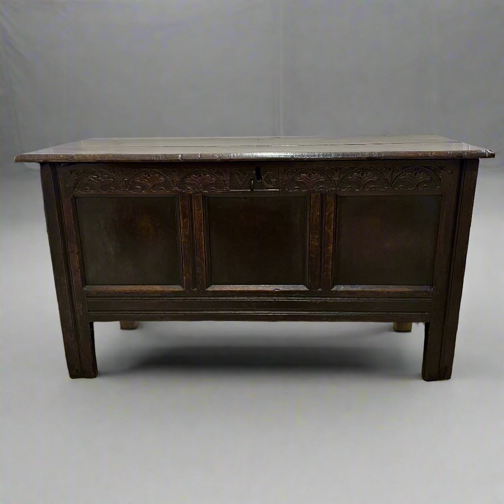 18th century oak coffer 