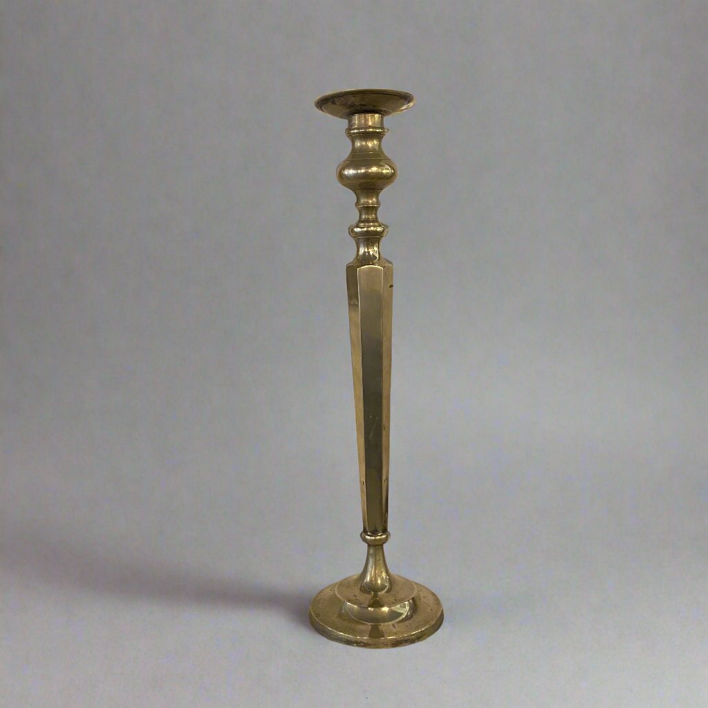 Antique German brass candlestick