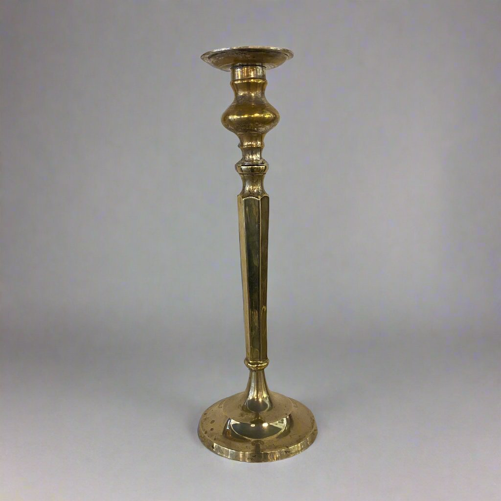 Antique German brass candlestick