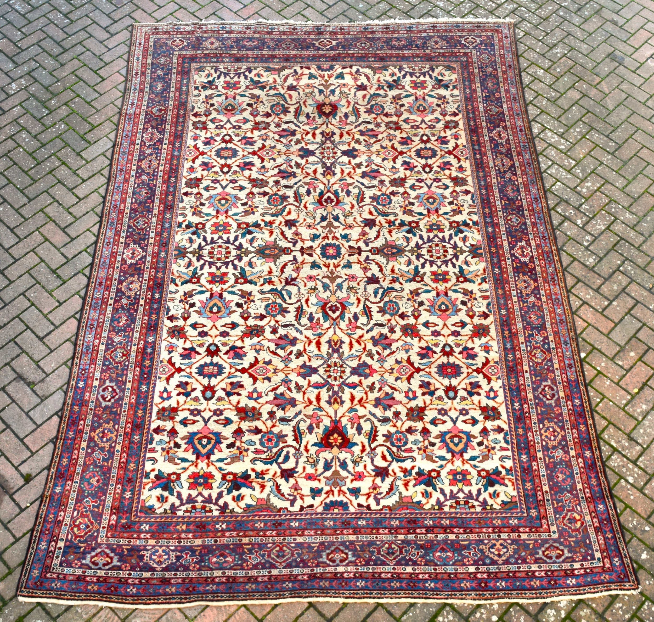 Antique iranian mahal rug