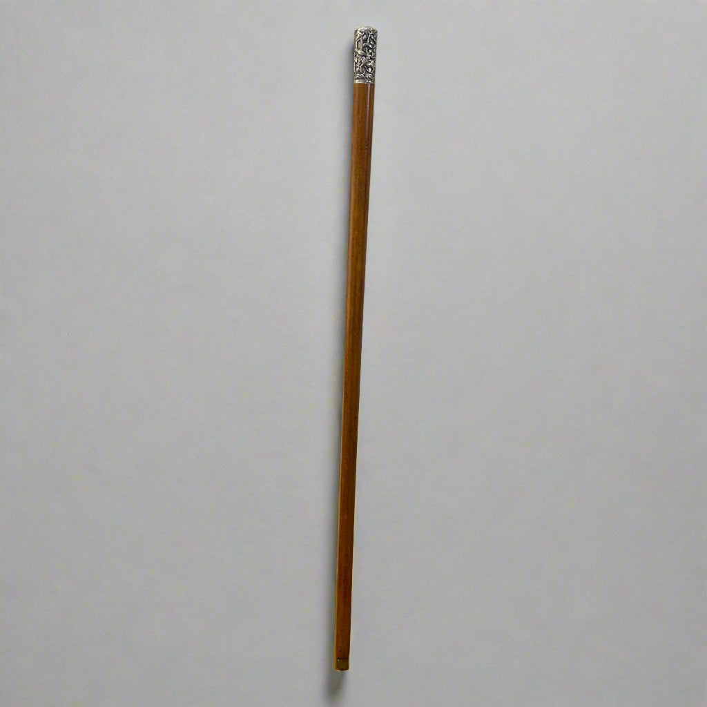 Indian silver-topped Malacca cane circa 1880