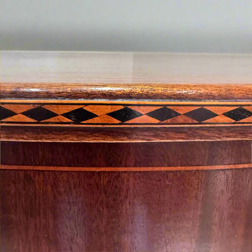 Early 20th century inlaid demilune table 
