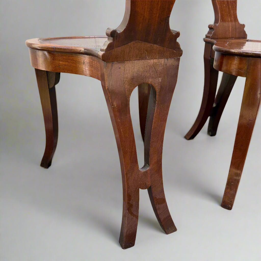 Pair of 19th century cockfighting chairs