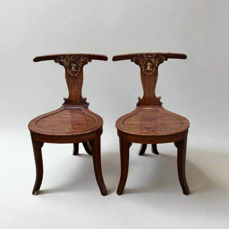 Pair of 19th century cockfighting chairs