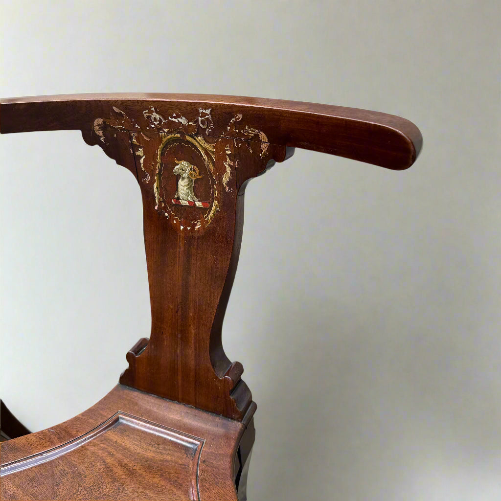 Pair of 19th century cockfighting chairs