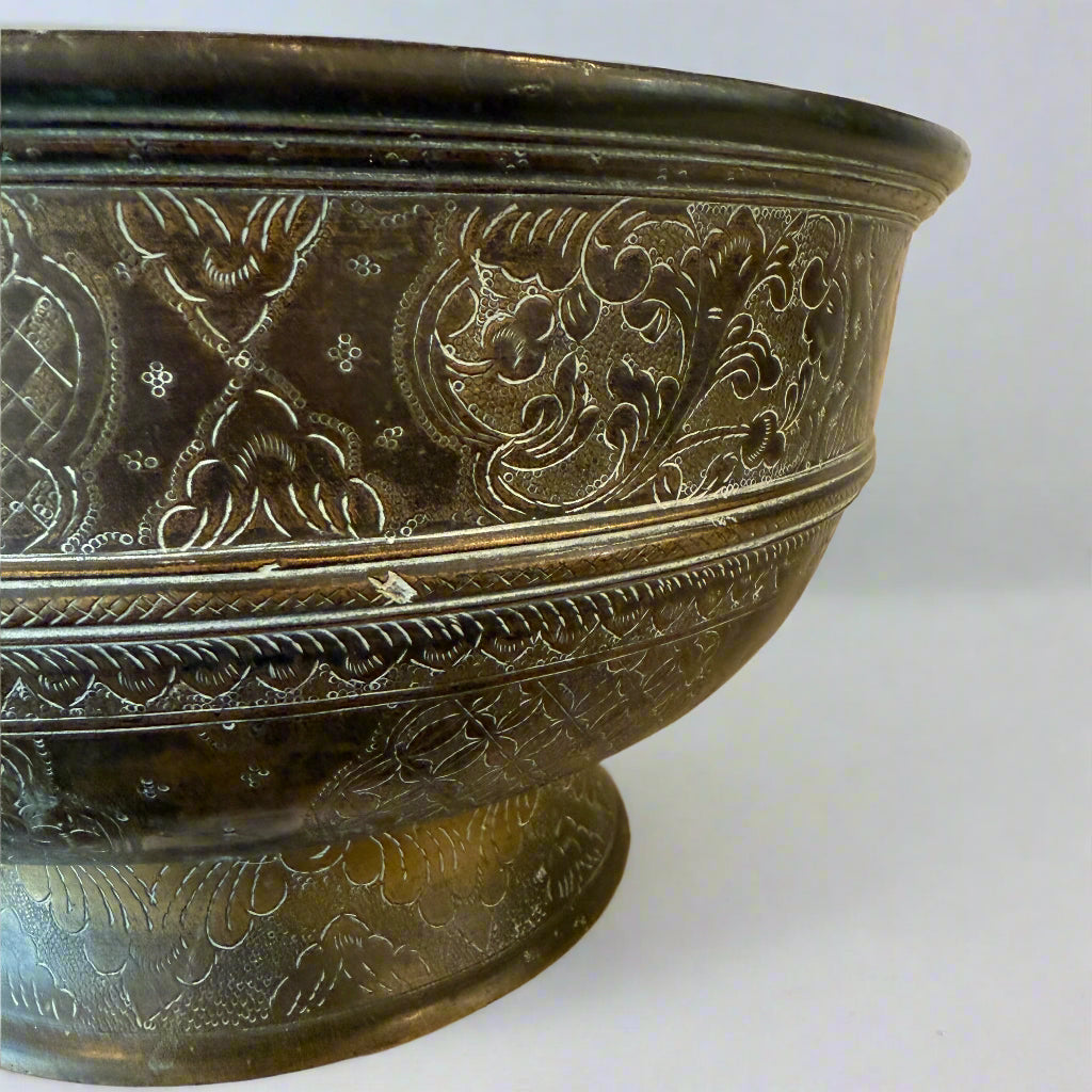 Antique Javanese copper bowl 