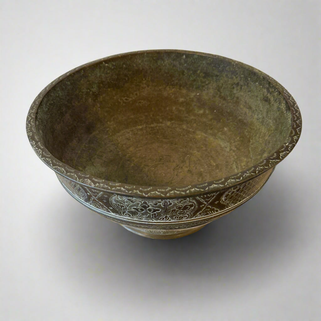 Antique Javanese copper bowl 