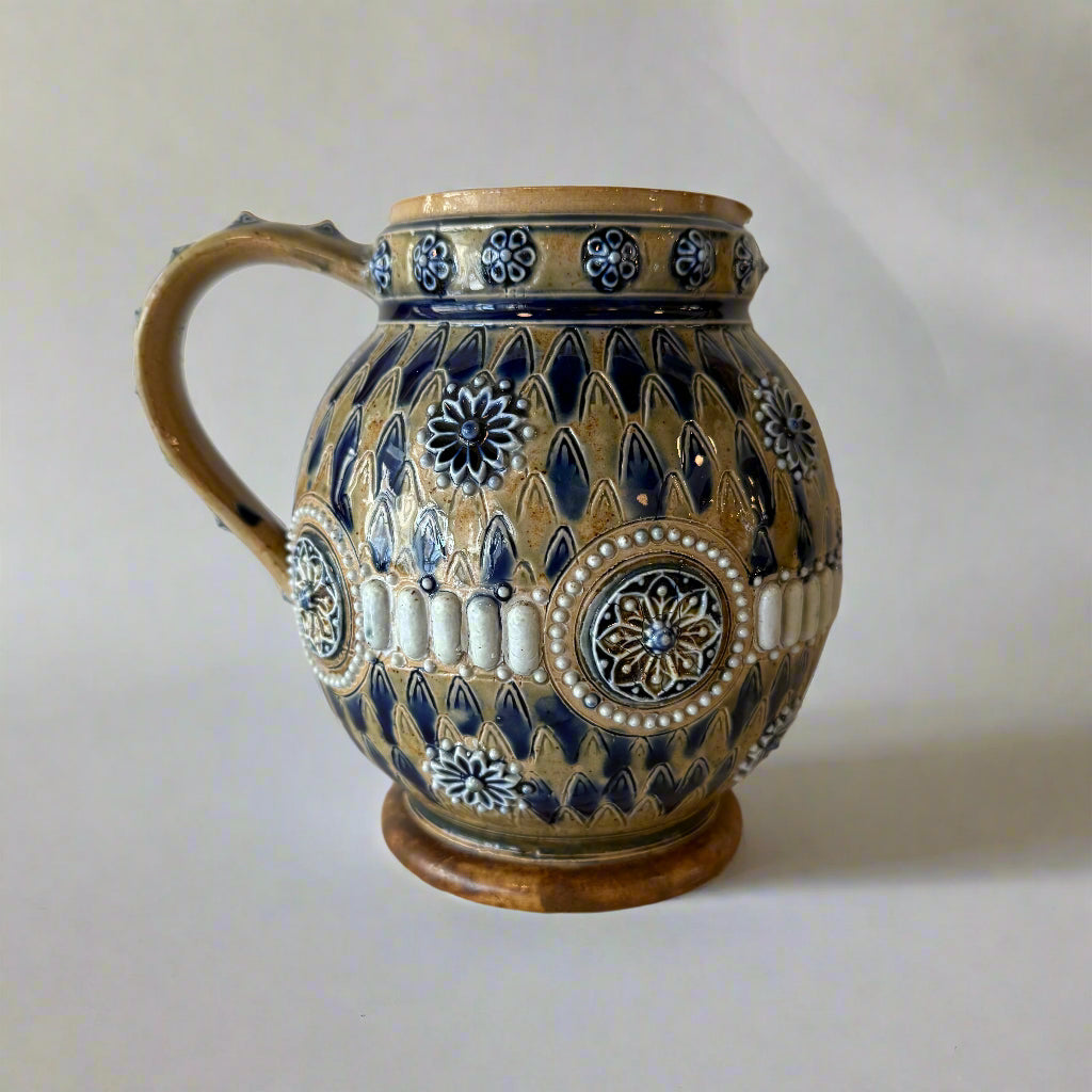 Victorian Doulton Lambeth jug by Emily Partington