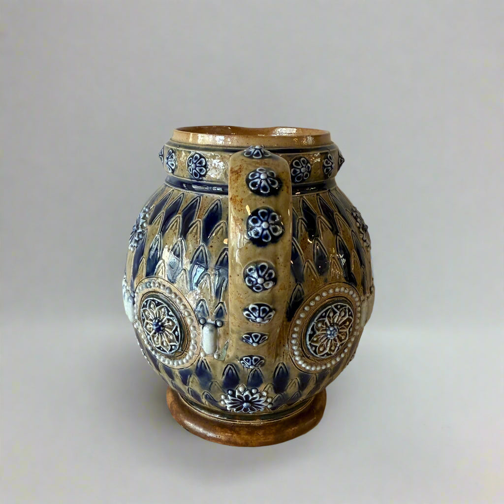 Victorian Doulton Lambeth jug by Emily Partington