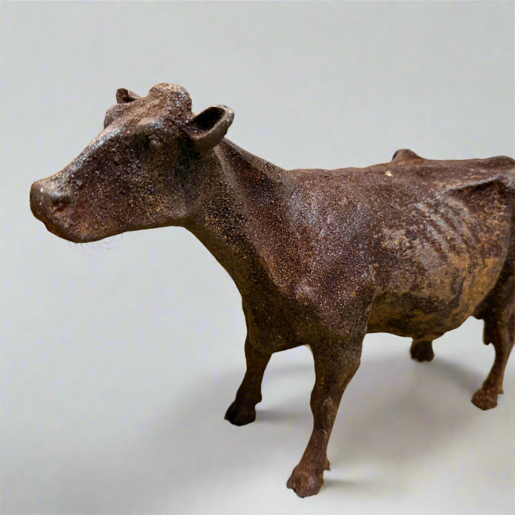 19th century cast iron cow