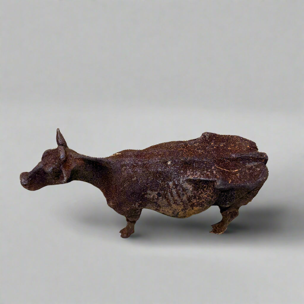 19th century cast iron cow