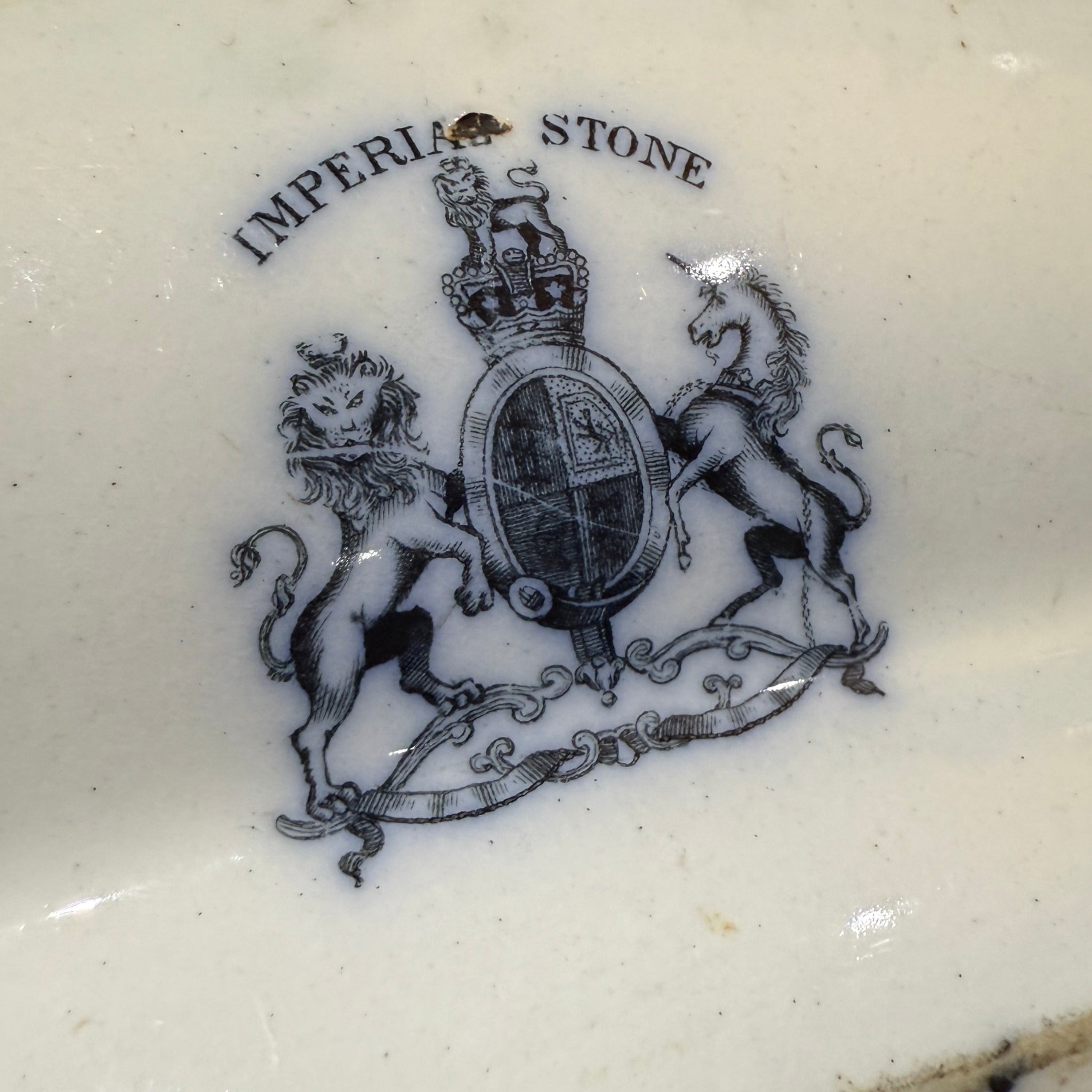 Imperial stone china circa 1880 with Windsor castle scene 