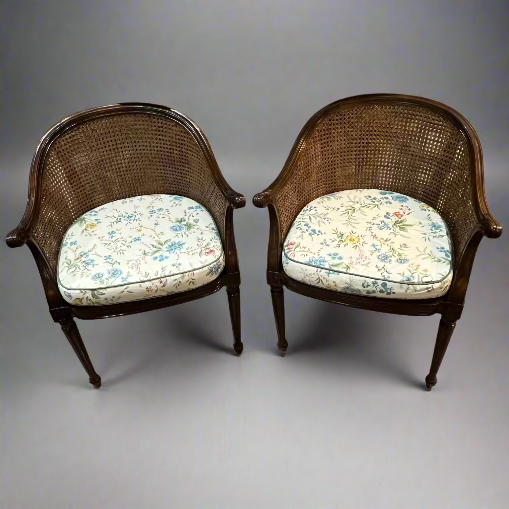 Pair of bergere chairs