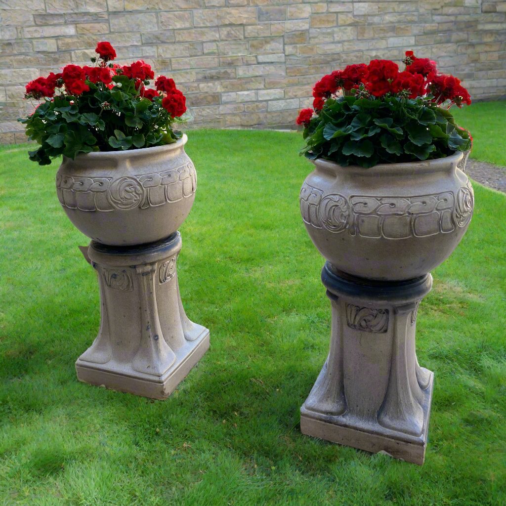 Pair of garden urns