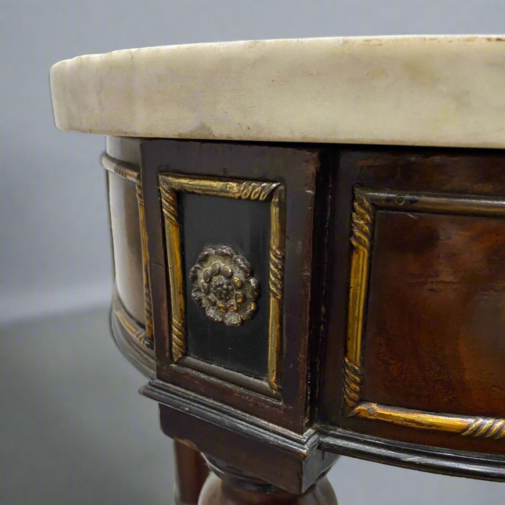 Regency marble top console table