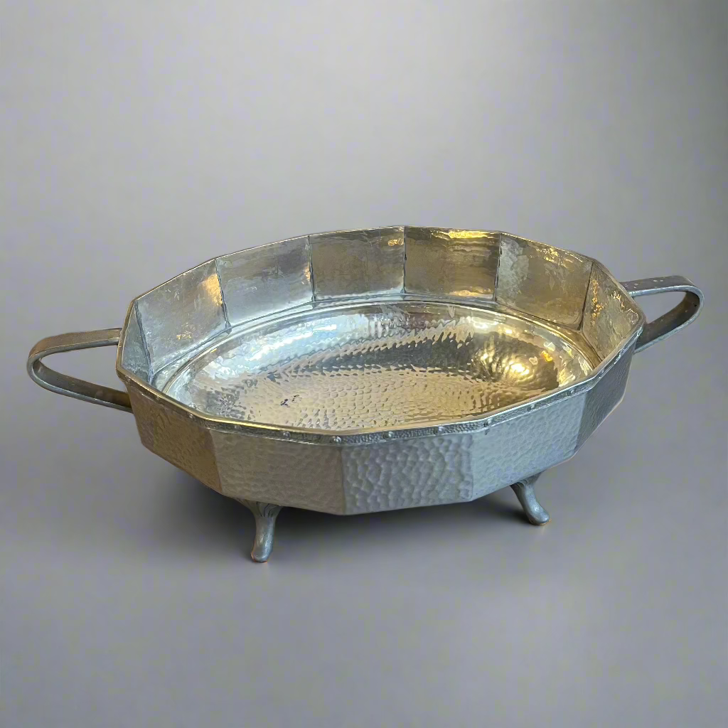 abbey pewter casserole dish