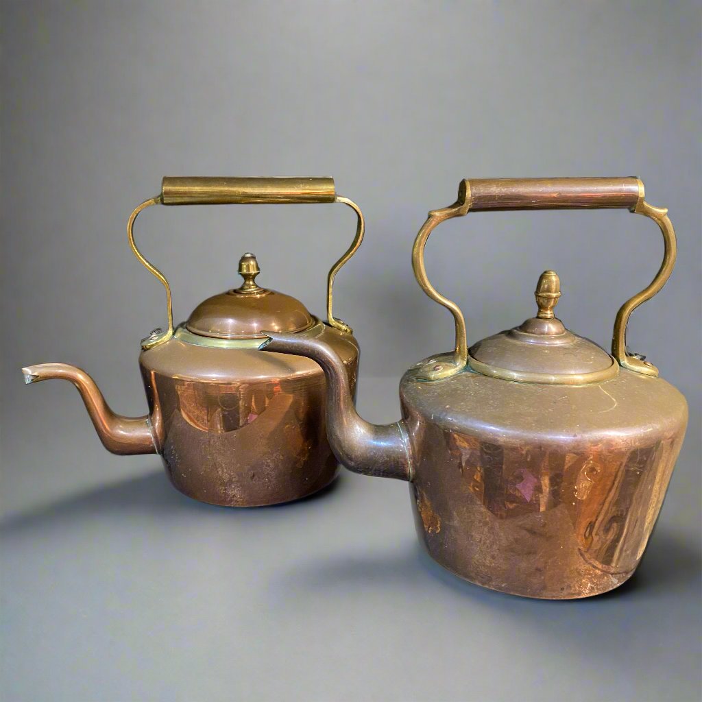 antique copper kettle