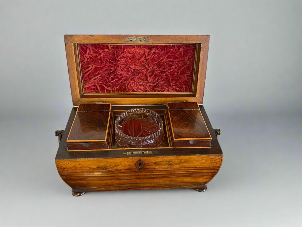 antique rosewood tea chest