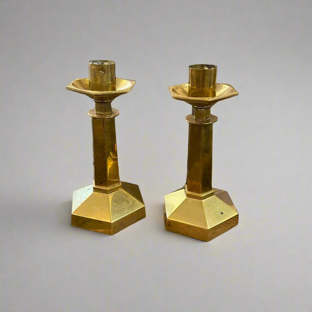 art deco candlesticks