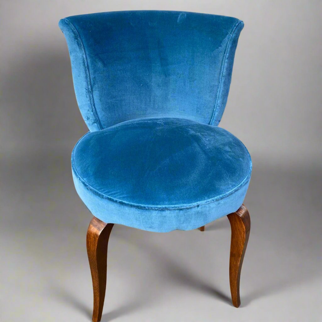 art deco dressing chair