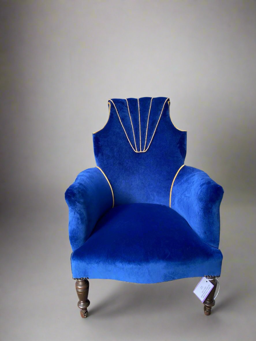 art deco slipper chair