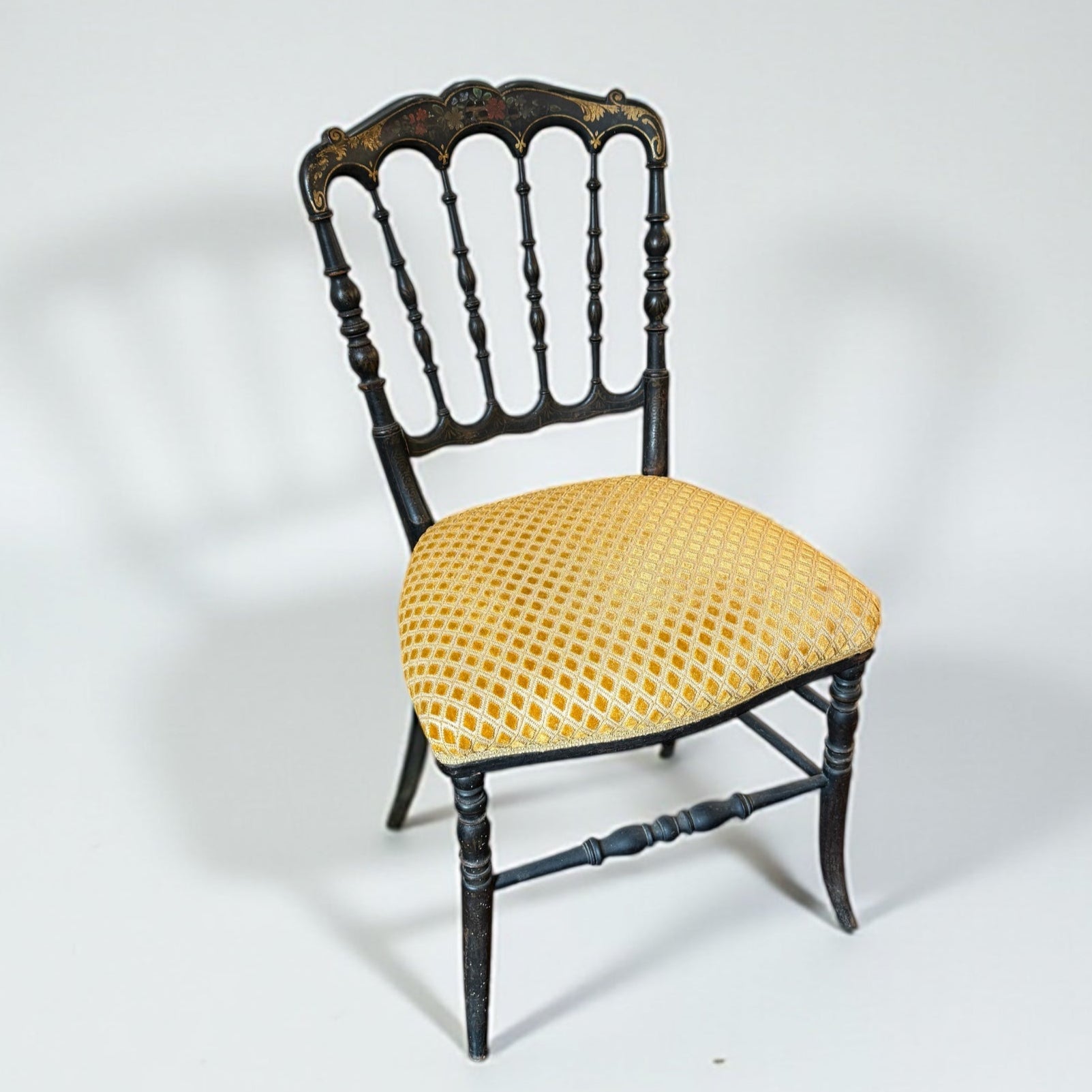 Napoleon III painted chinoiserie chair