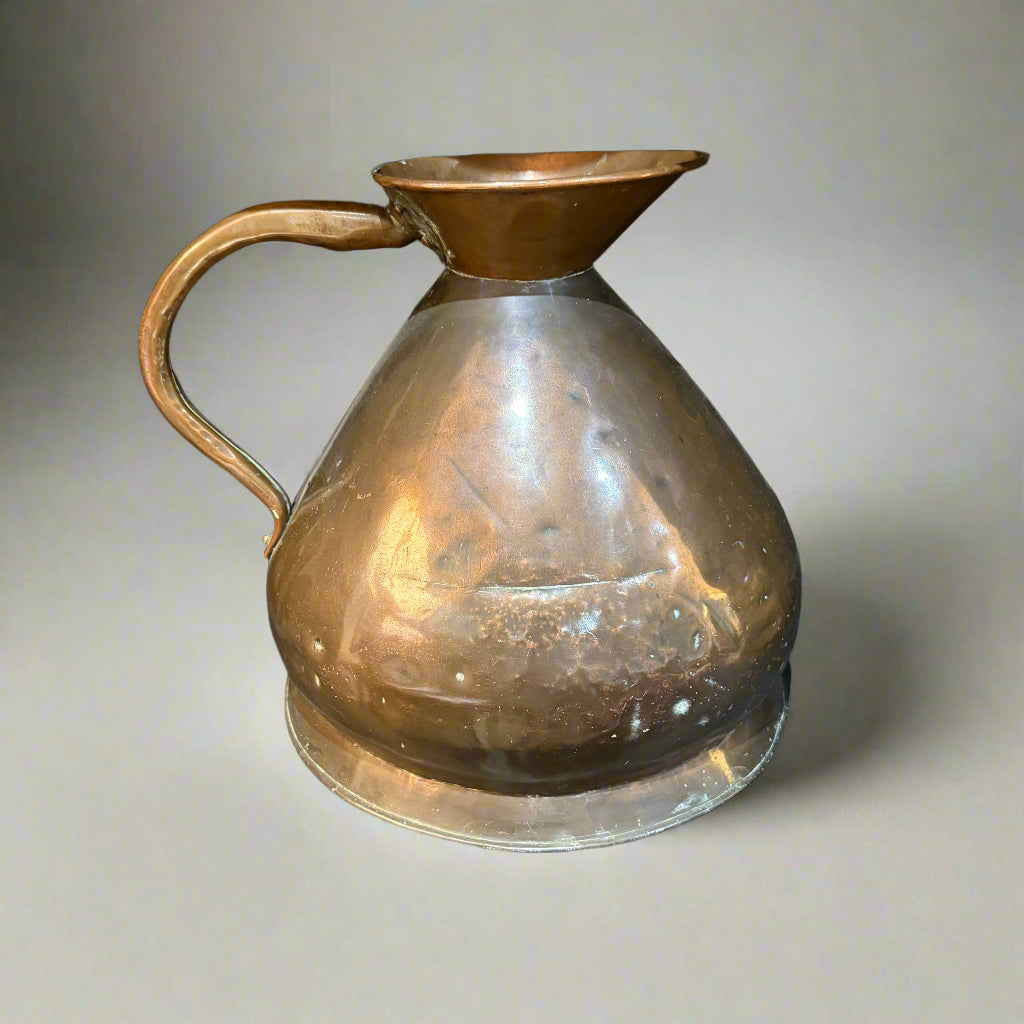 Victorian copper harvest measure with lead verification seal 