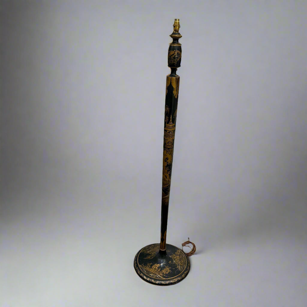 Early 20th century Chinoiserie standard lamp