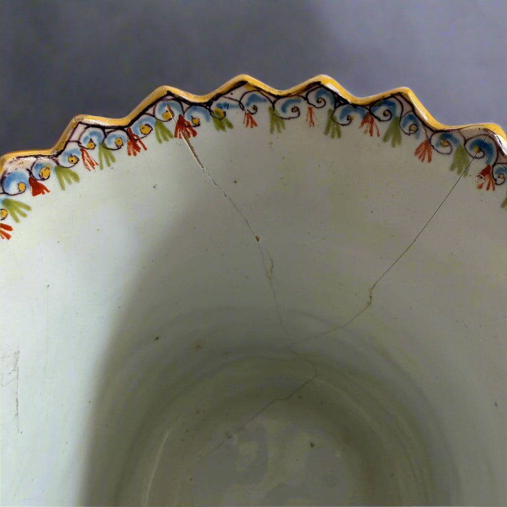 19th century Faience jardiniere