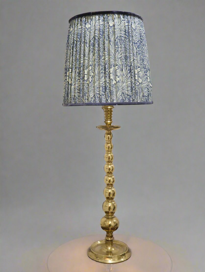 brass bobbin lamp