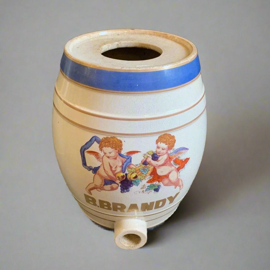 ceramic brandy barrel