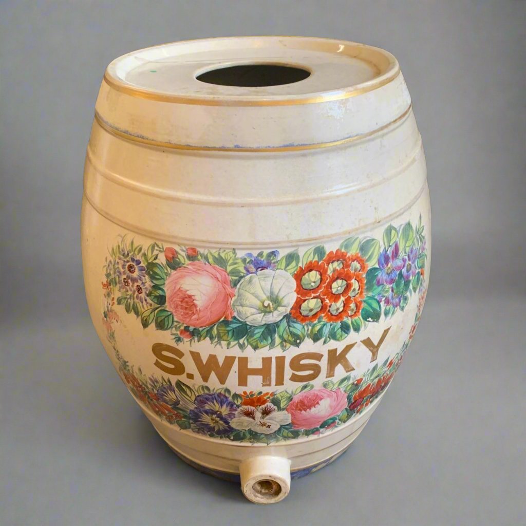 ceramic whisky barrel