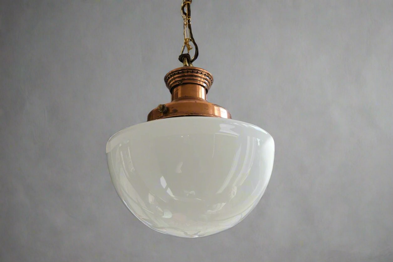 copper top opaline light