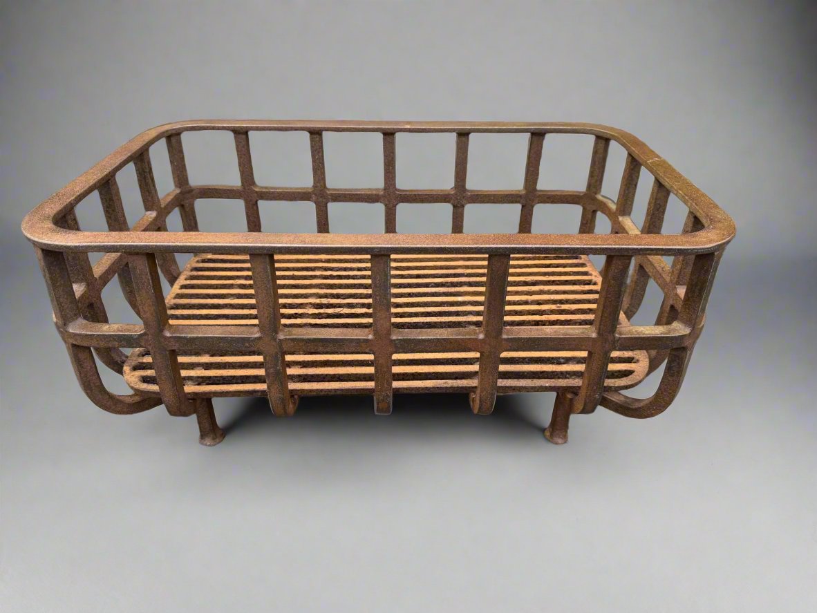 country house iron log basket