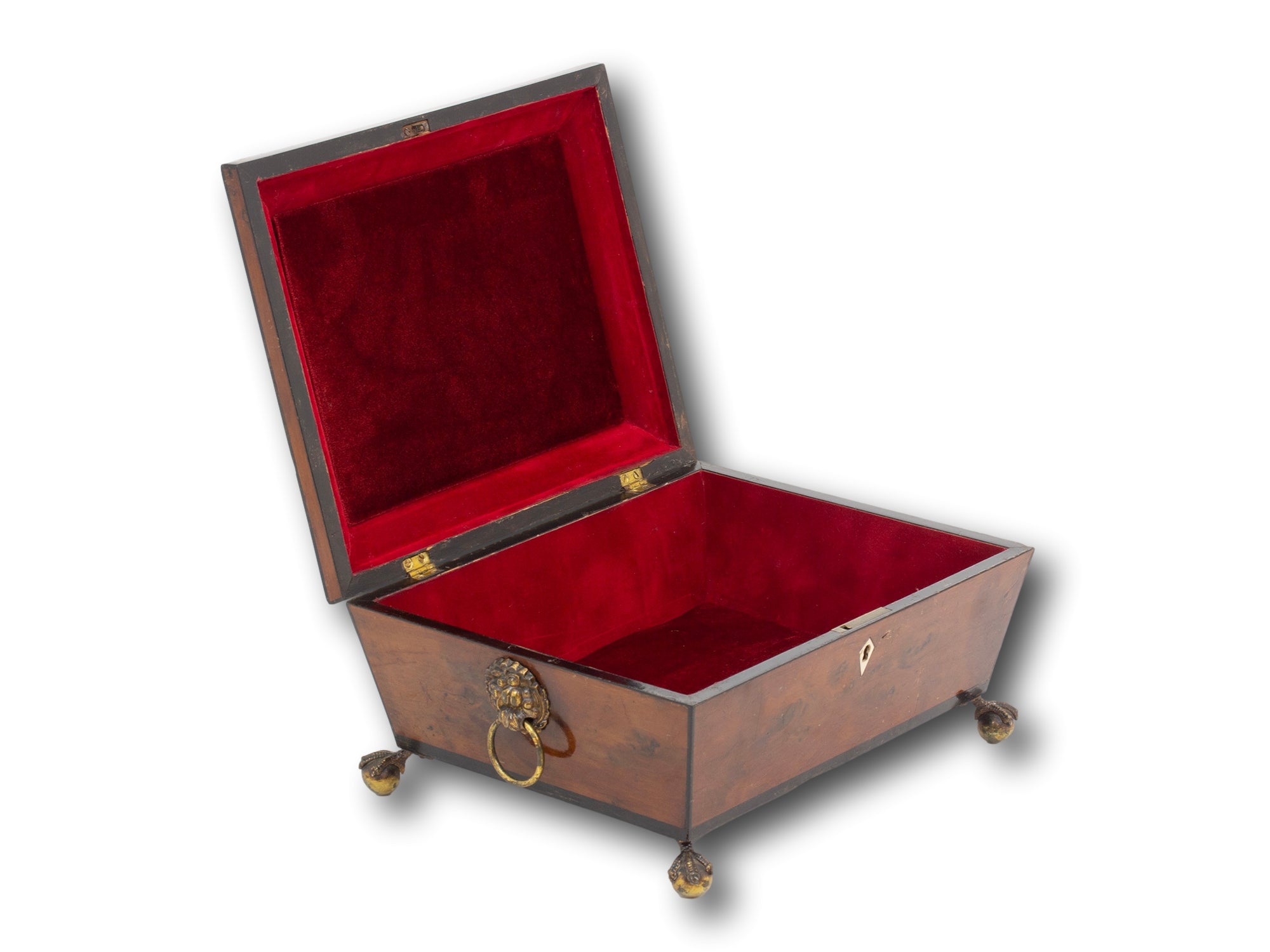 georgian satinwood jewellery box