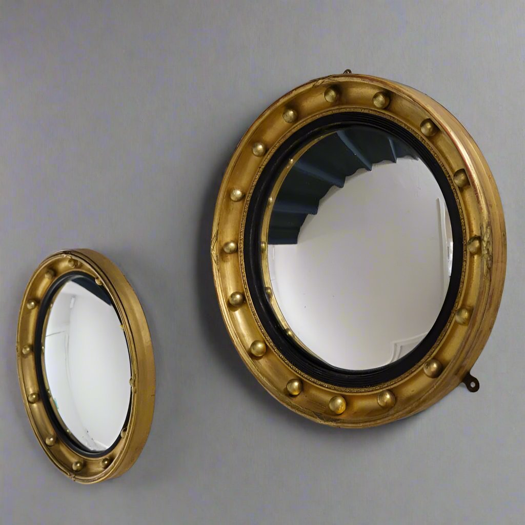 gilt convex mirror