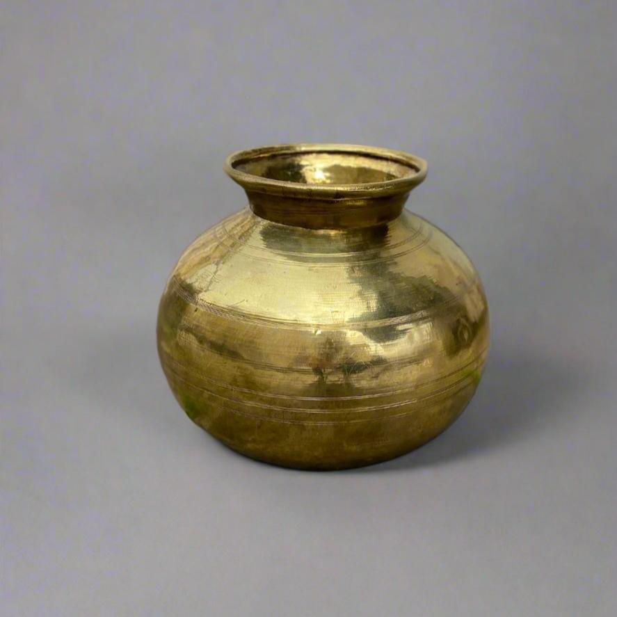 indian brass water pot