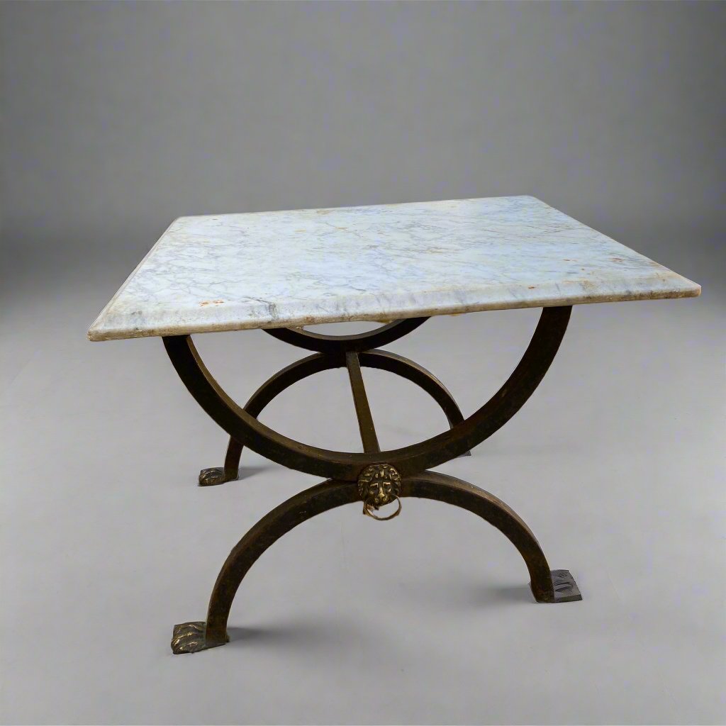 marble top garden table