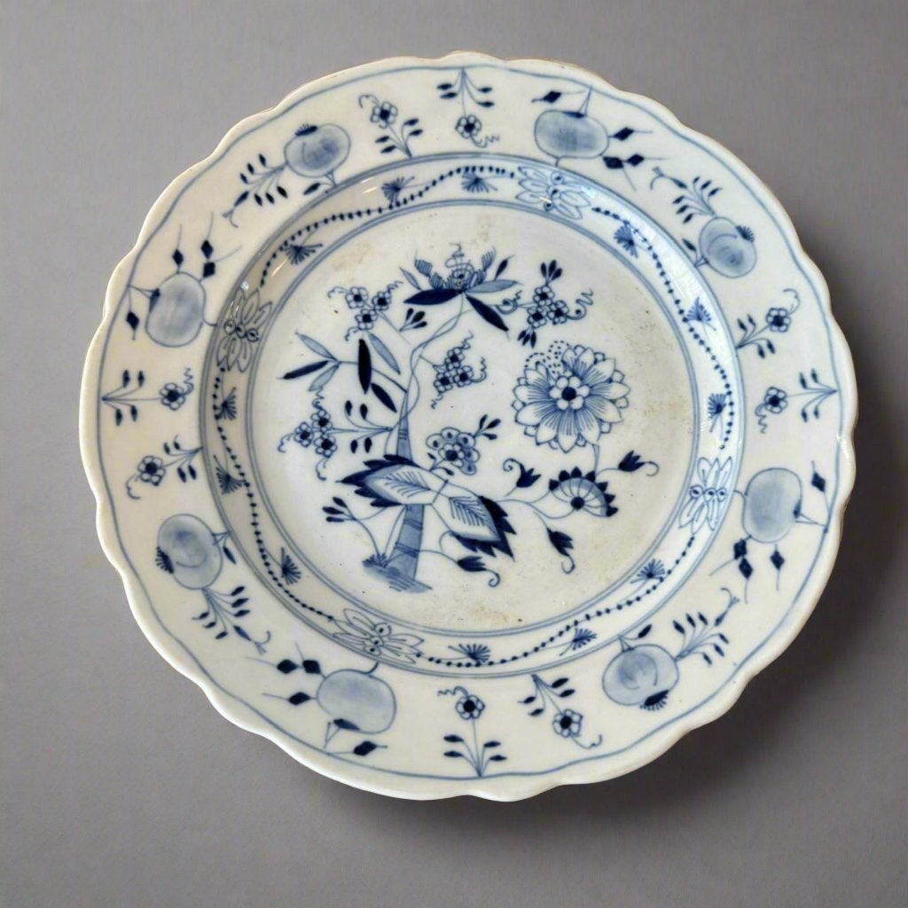 meissen blue onion plate