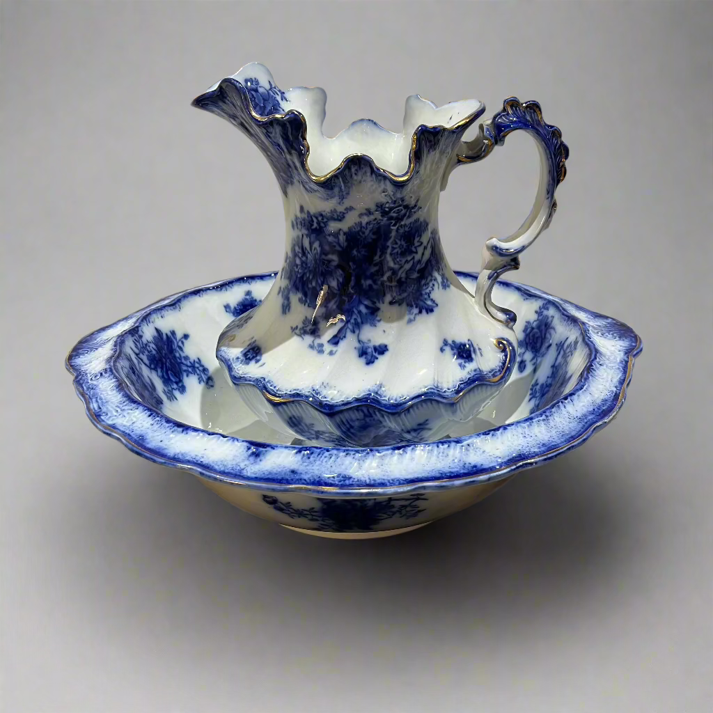 minton jug and bowl