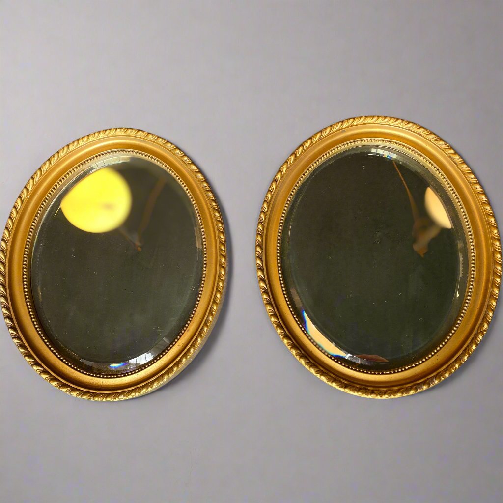 pair of giltwood mirrors