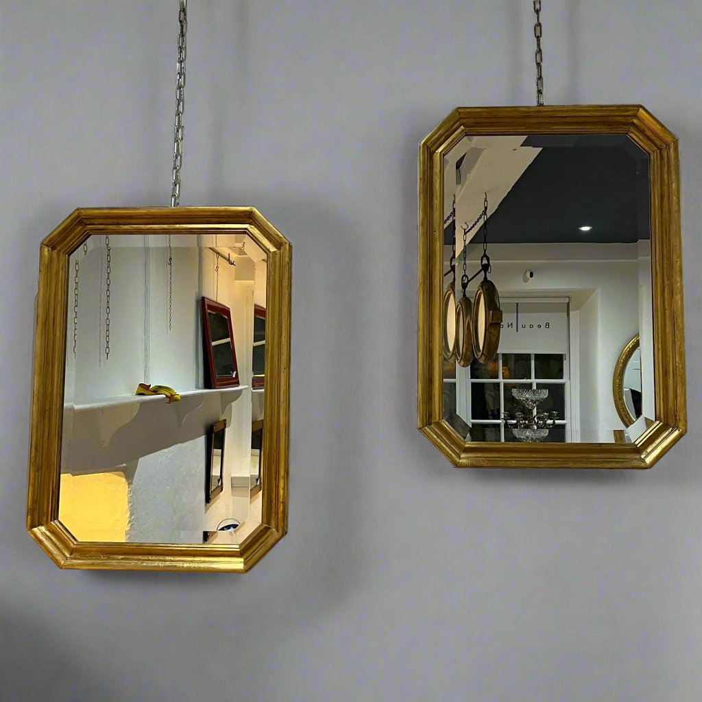 pair of rectangular mirrors