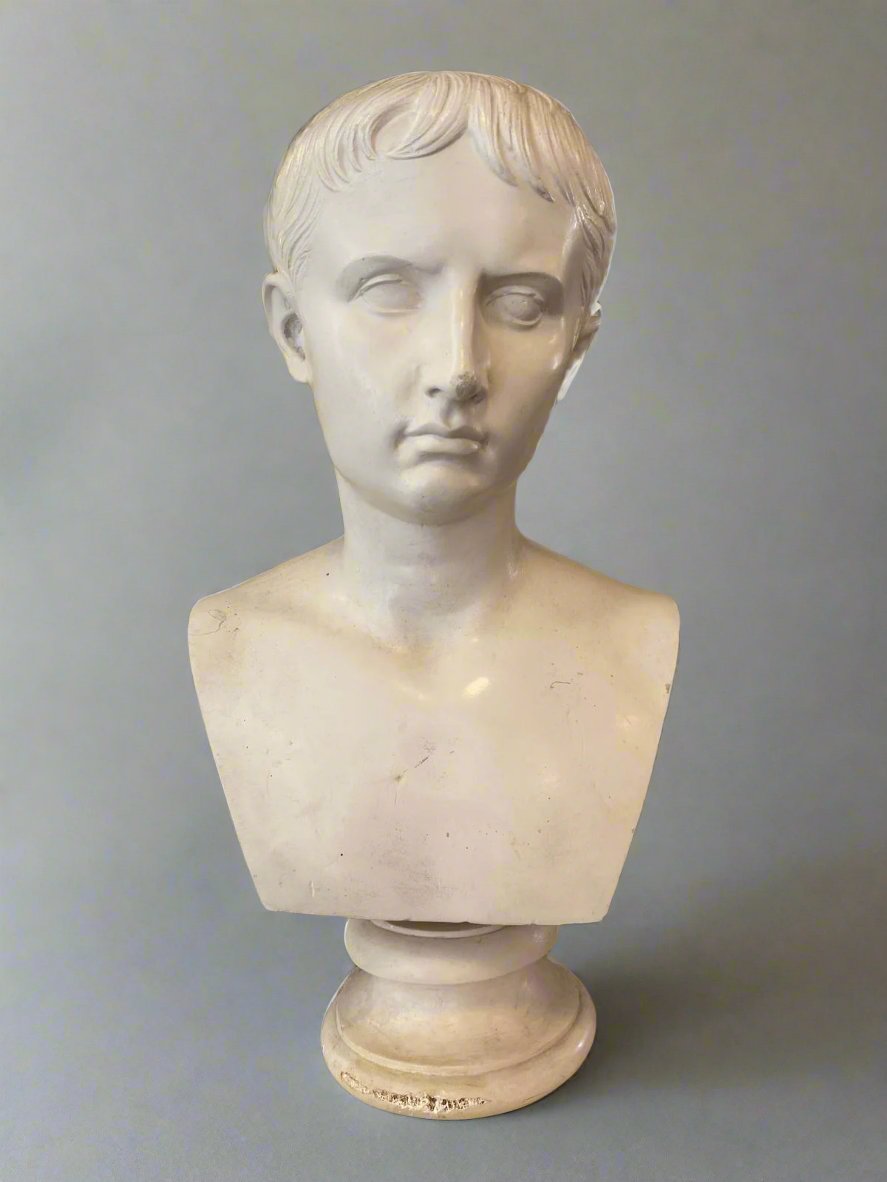 plaster bust augustus caesar