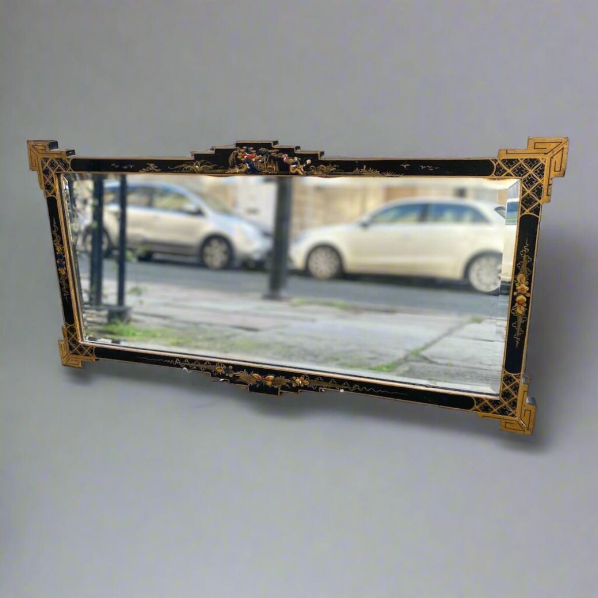 rectangular chinoserie mirror