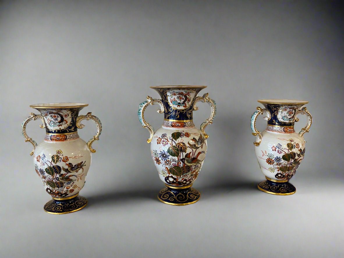 set of three masons vases