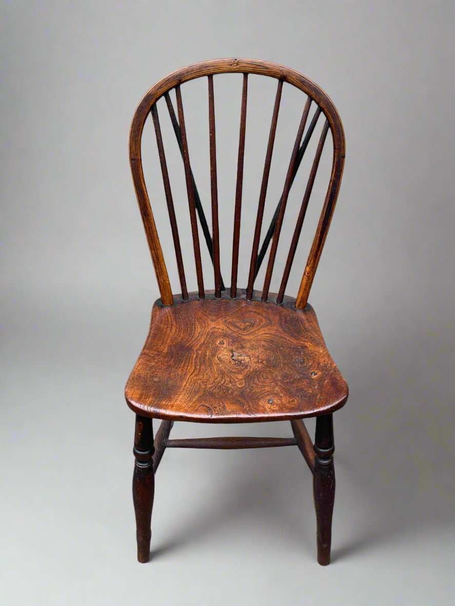 small georgian stickback chair