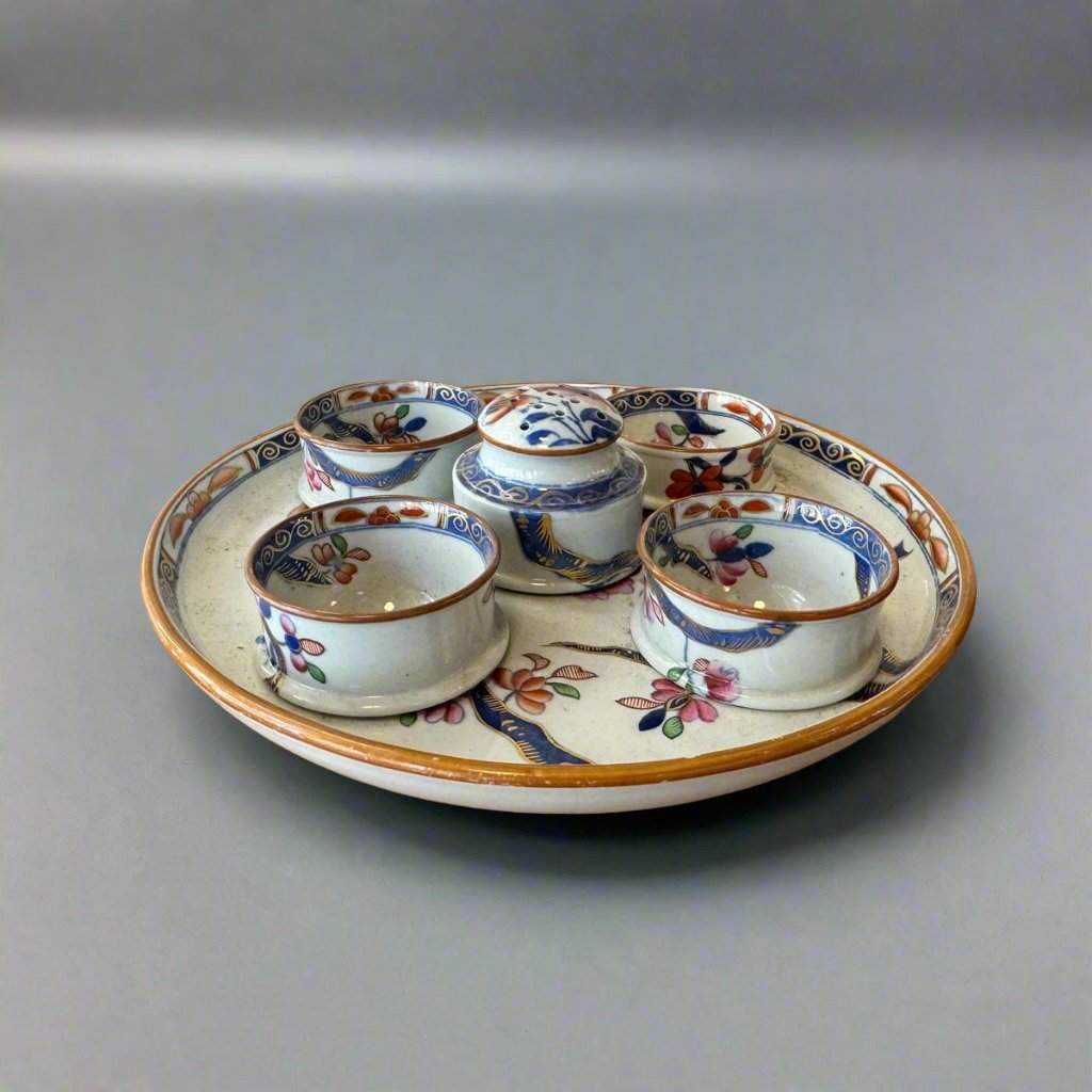 spode egg cup set