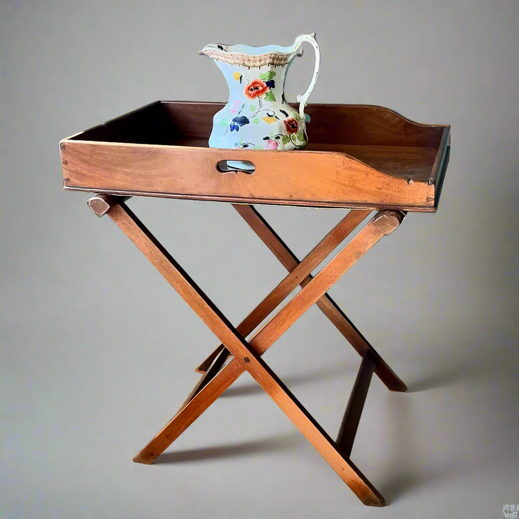 19th century mahogany butler's tray 