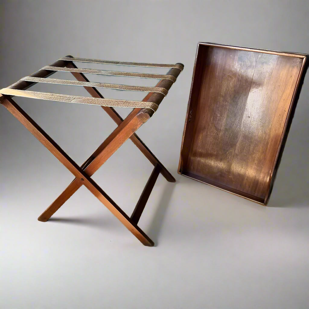 19th century mahogany butler's tray 