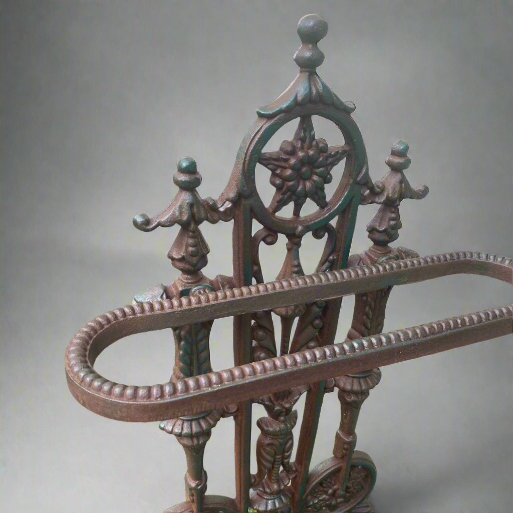 victorian cast iron umbrella stand